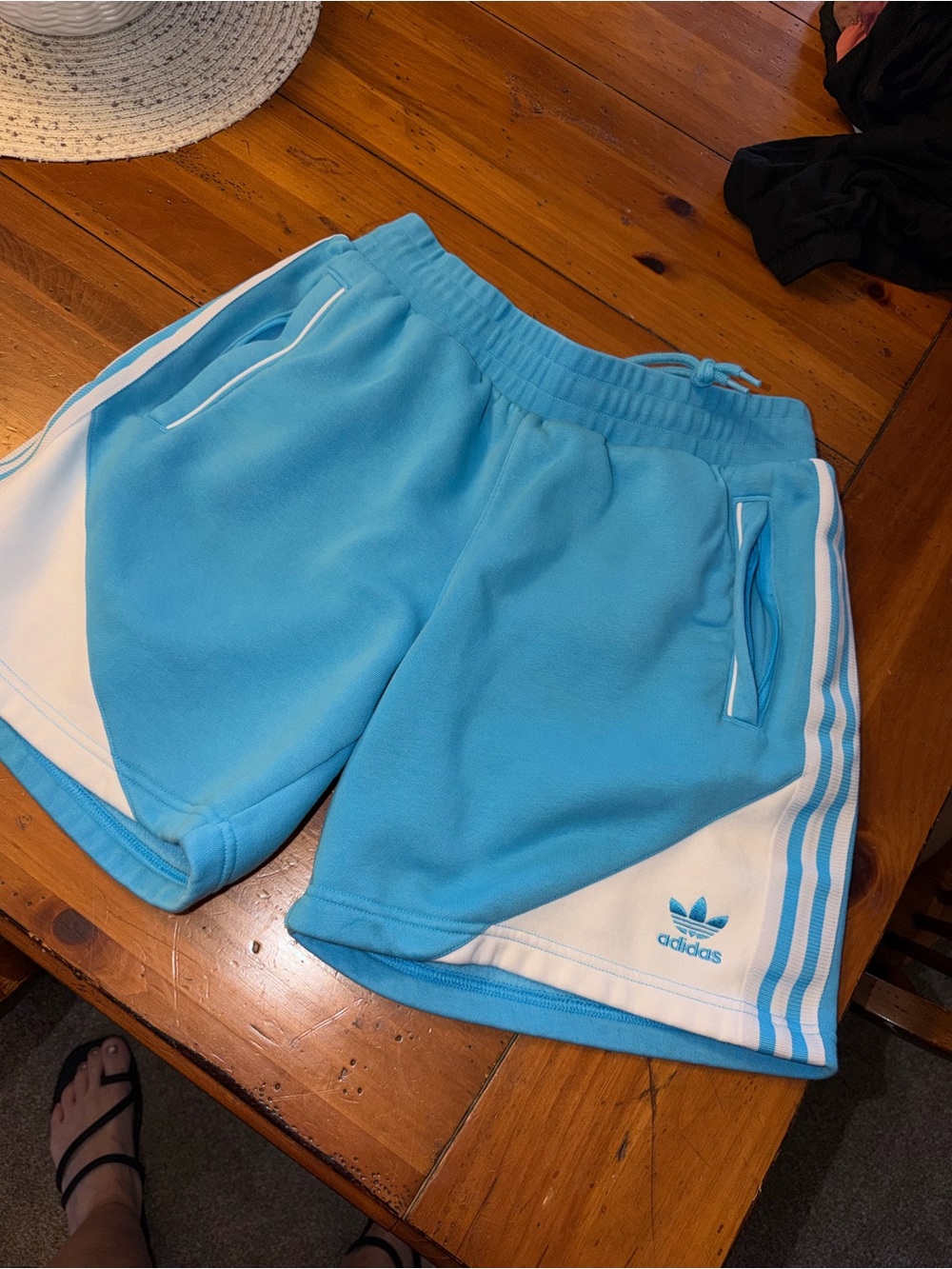 Men’s Small ADIDAS Blue Shorts with White Trefoil Tag. MUST BE BUNDLED